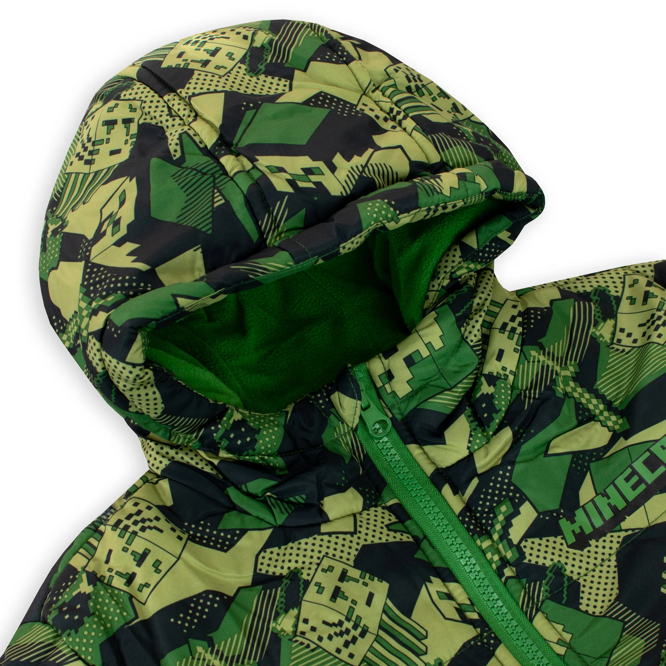 Minecraft Camo Puffer Jacket