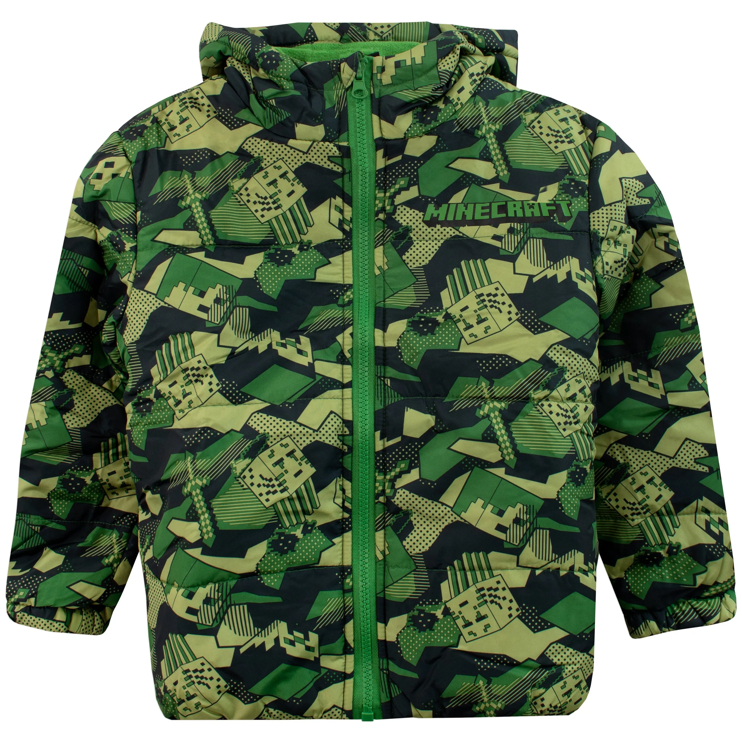 Minecraft Camo Puffer Jacket