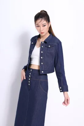 Nora Cropped Denim Jacket