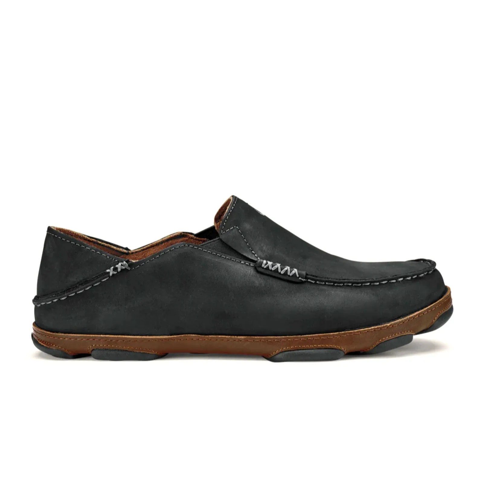 OluKai Moloa Slip On (Men) - Black/Toffee