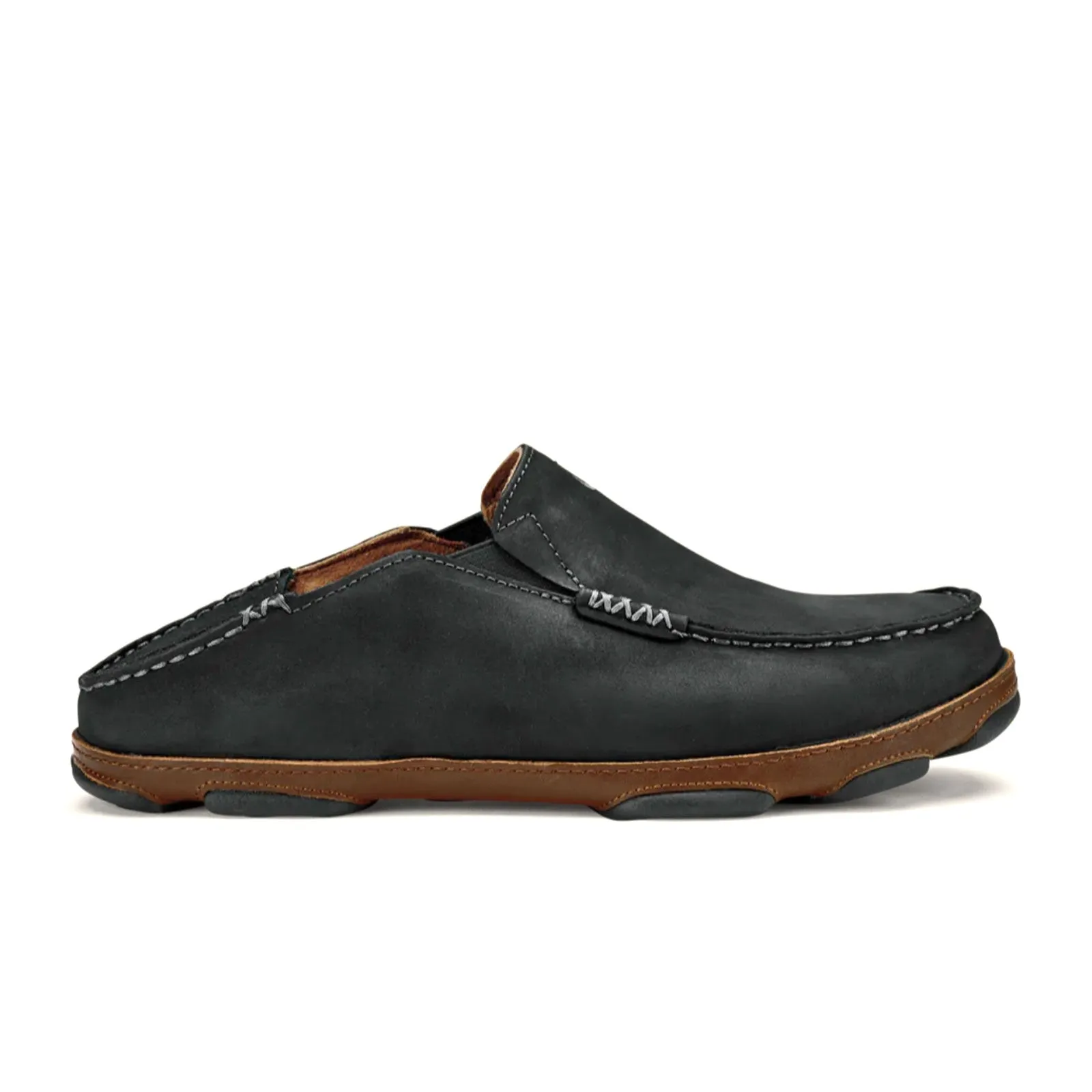 OluKai Moloa Slip On (Men) - Black/Toffee