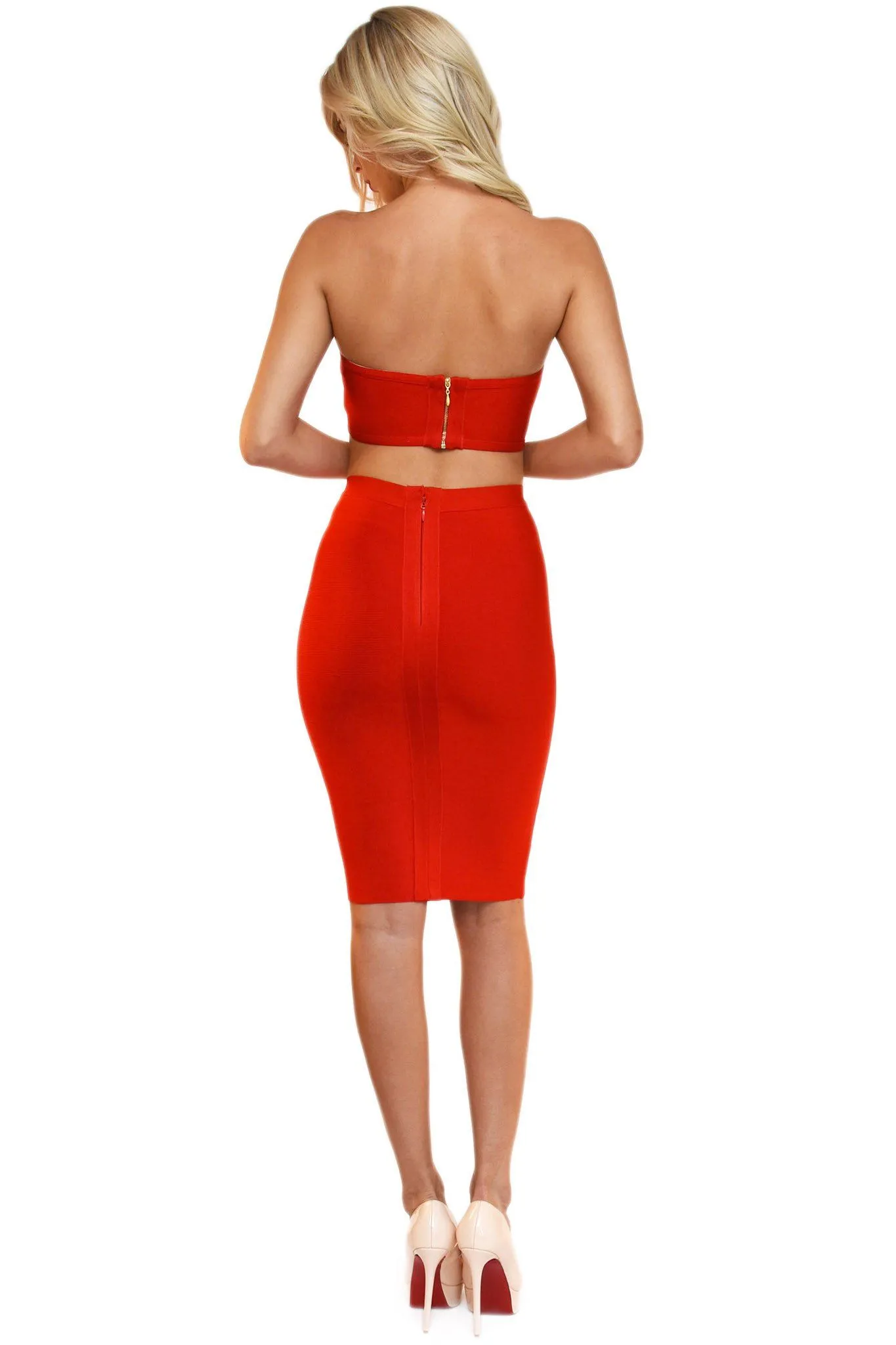 Paris Two-Piece Set - Red (M & L - Clearance Sale)