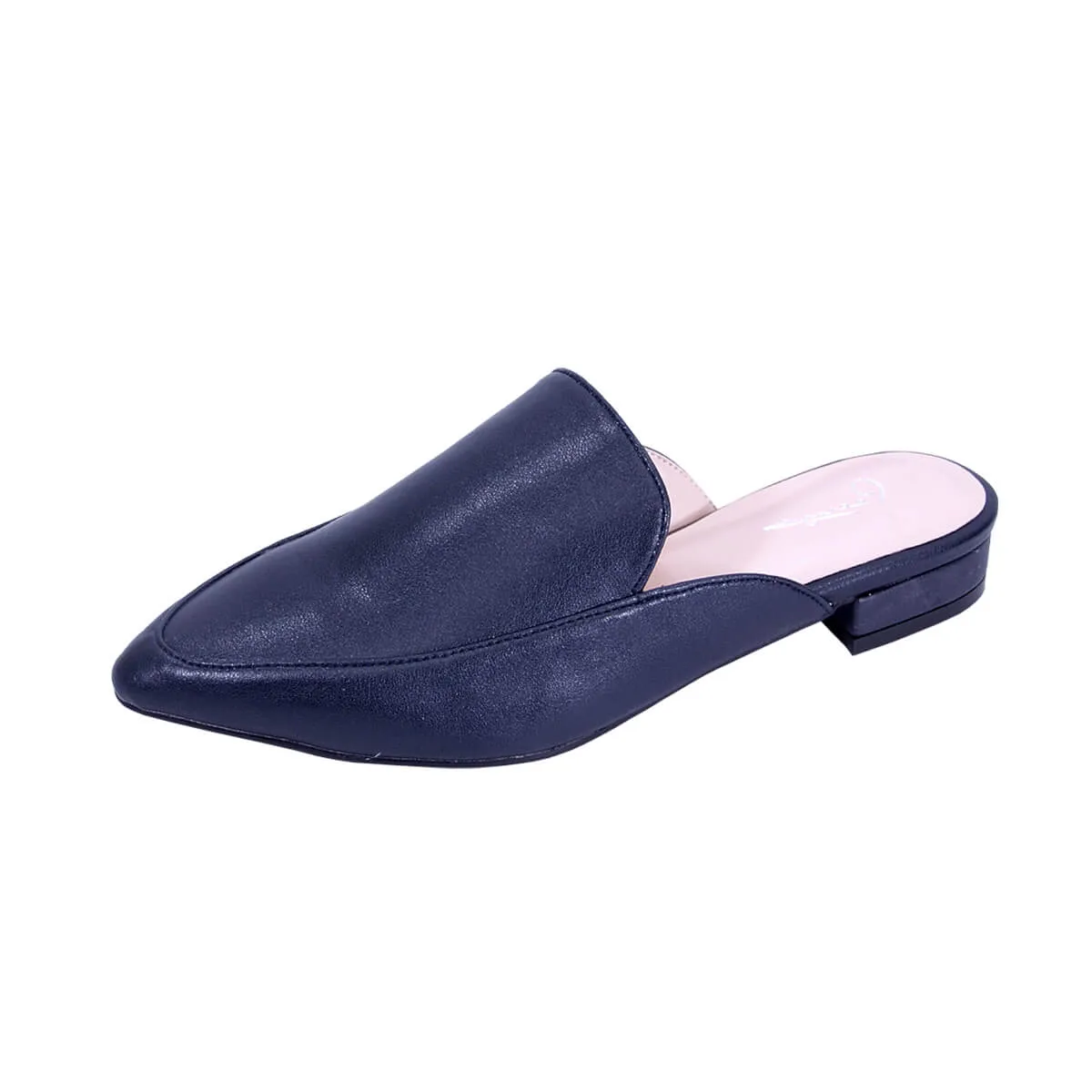 PEERAGE Maggie Women's Wide Width Leather Mules