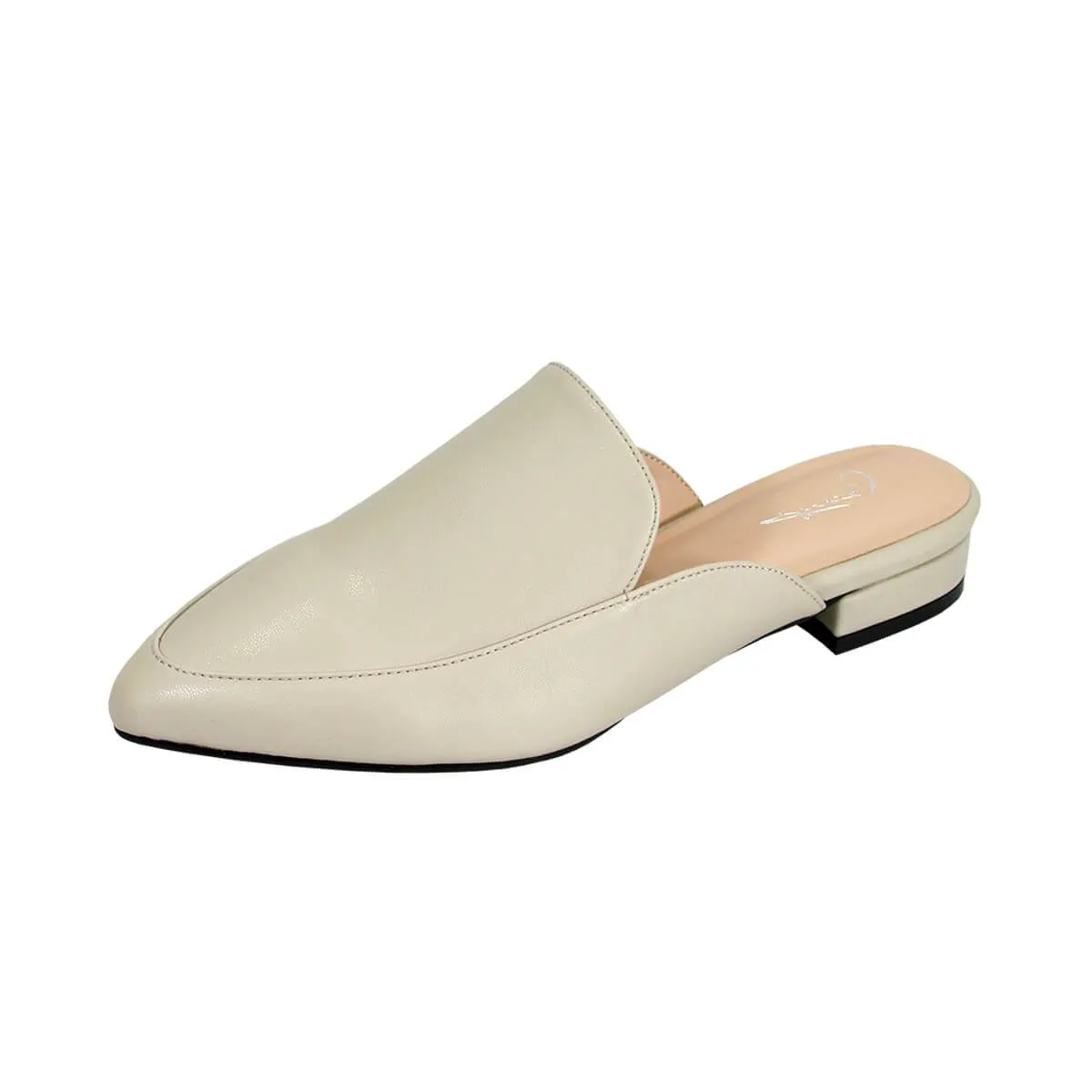 PEERAGE Maggie Women's Wide Width Leather Mules