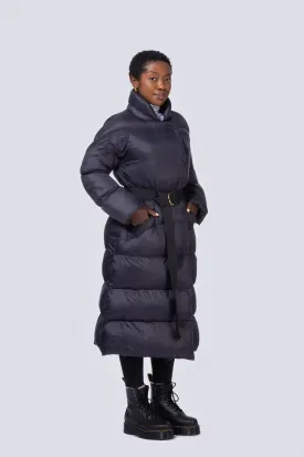 Posh Long Vegan Down Coat | Black