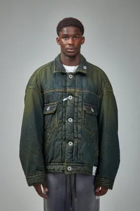 Puffer Denim Jacket