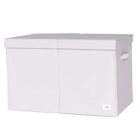 Recycled Fabric Folding Chest: Light Gray