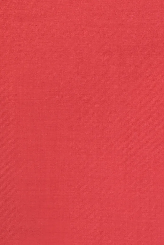 Recycled PET Blush Red Gabardine 170gsm Fabric