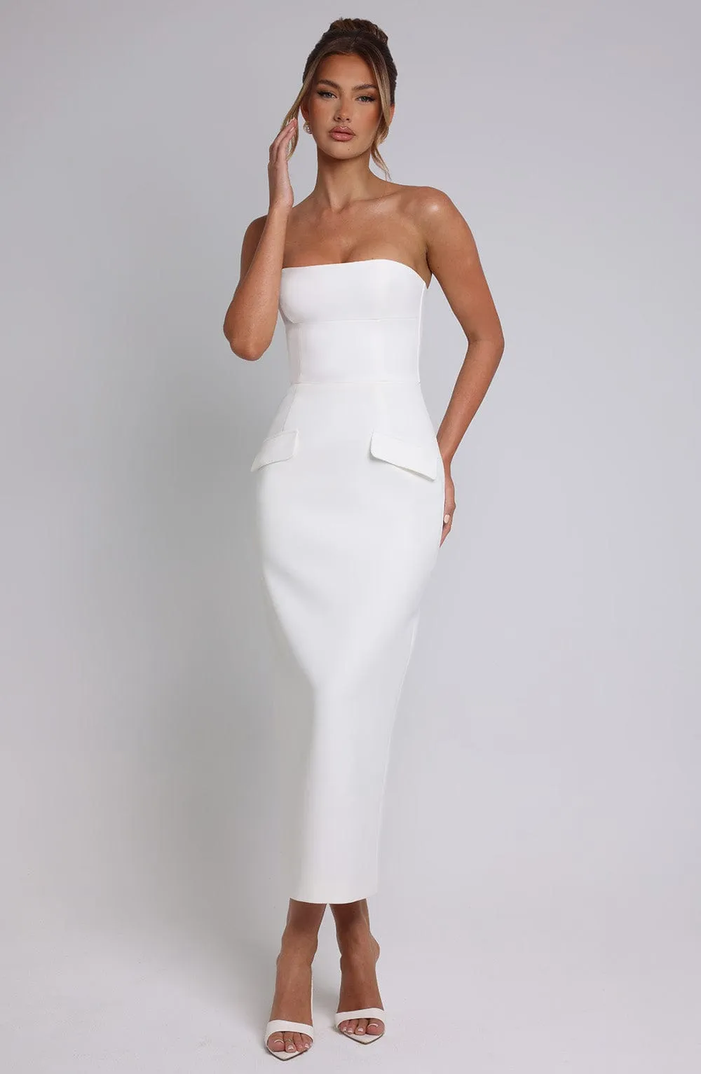 Roxanne Midaxi Dress - Ivory