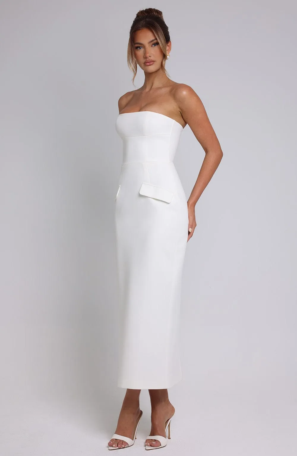 Roxanne Midaxi Dress - Ivory