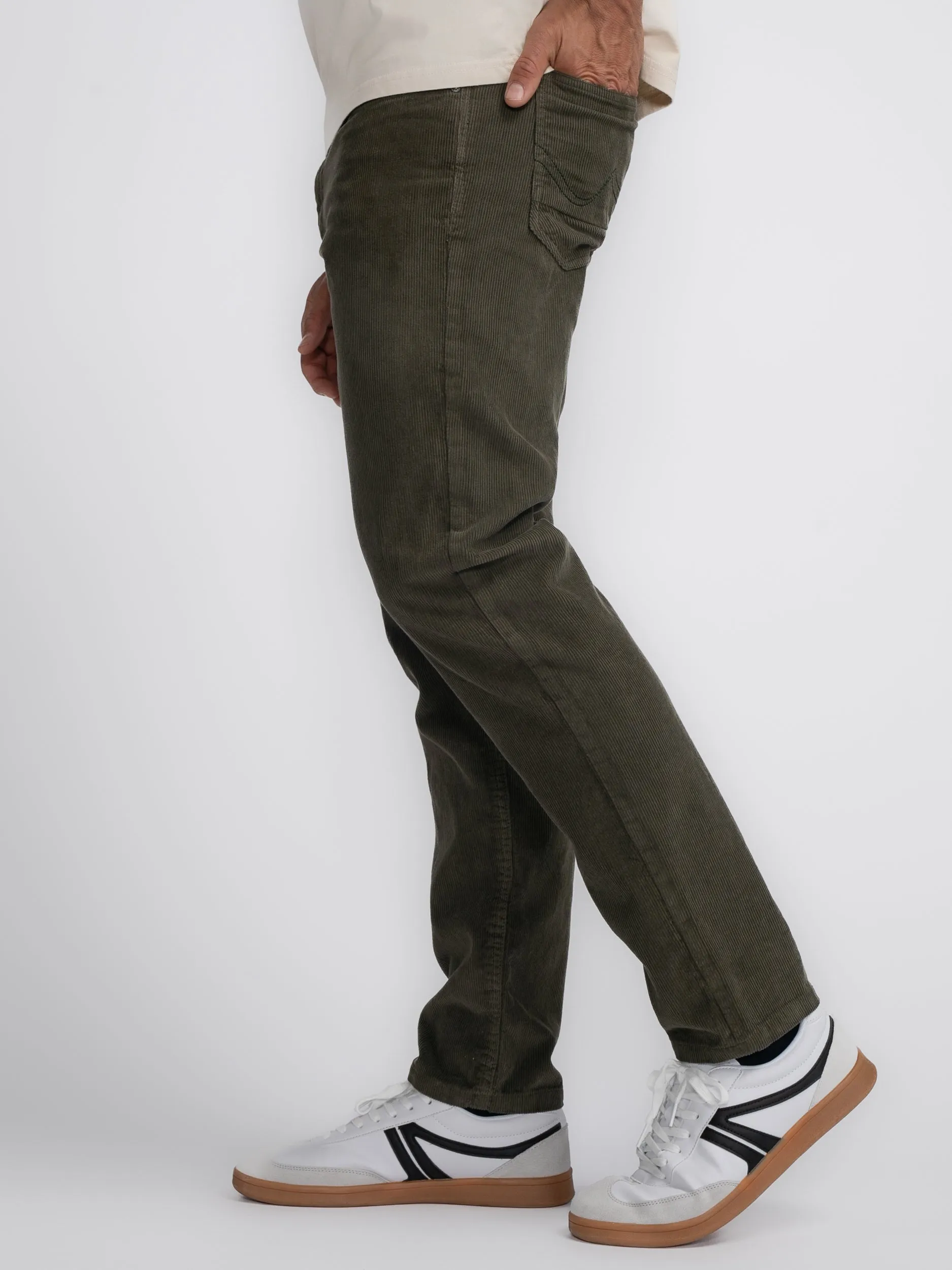 Russel Cords Regular Tapered Fit Pants Wrangell