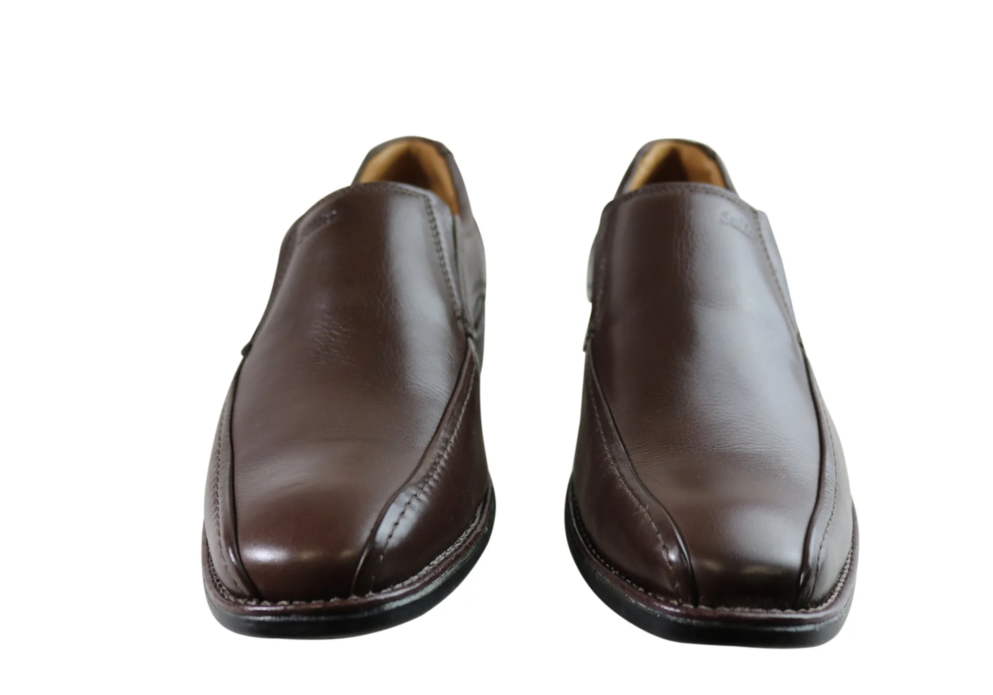 Sollu Woodley Mens Leather Comfort Slip On Dress Shoes Made In Brazil