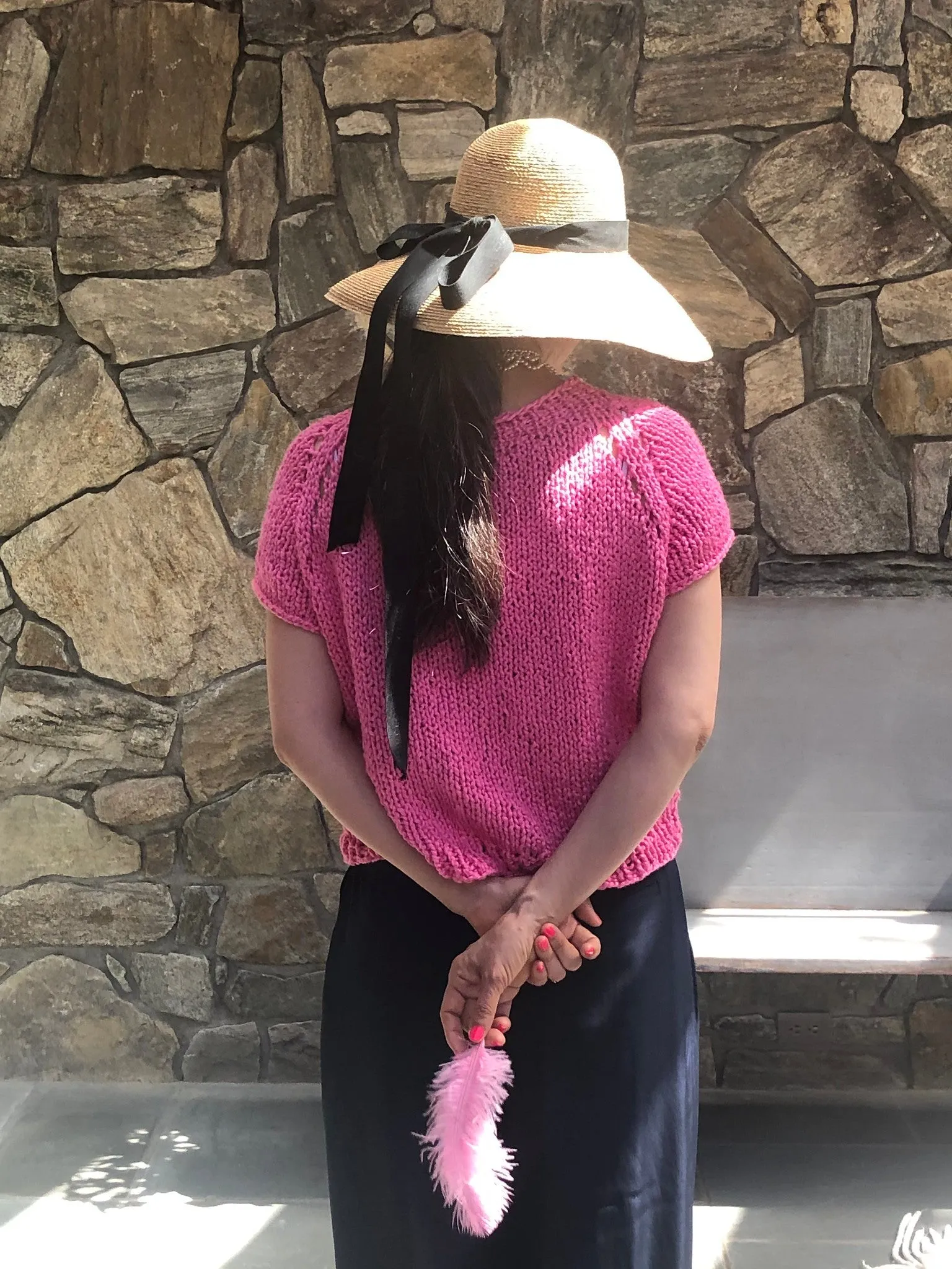 Summer Tee AND Top-Down Sweater PATTERN- Summer yarn