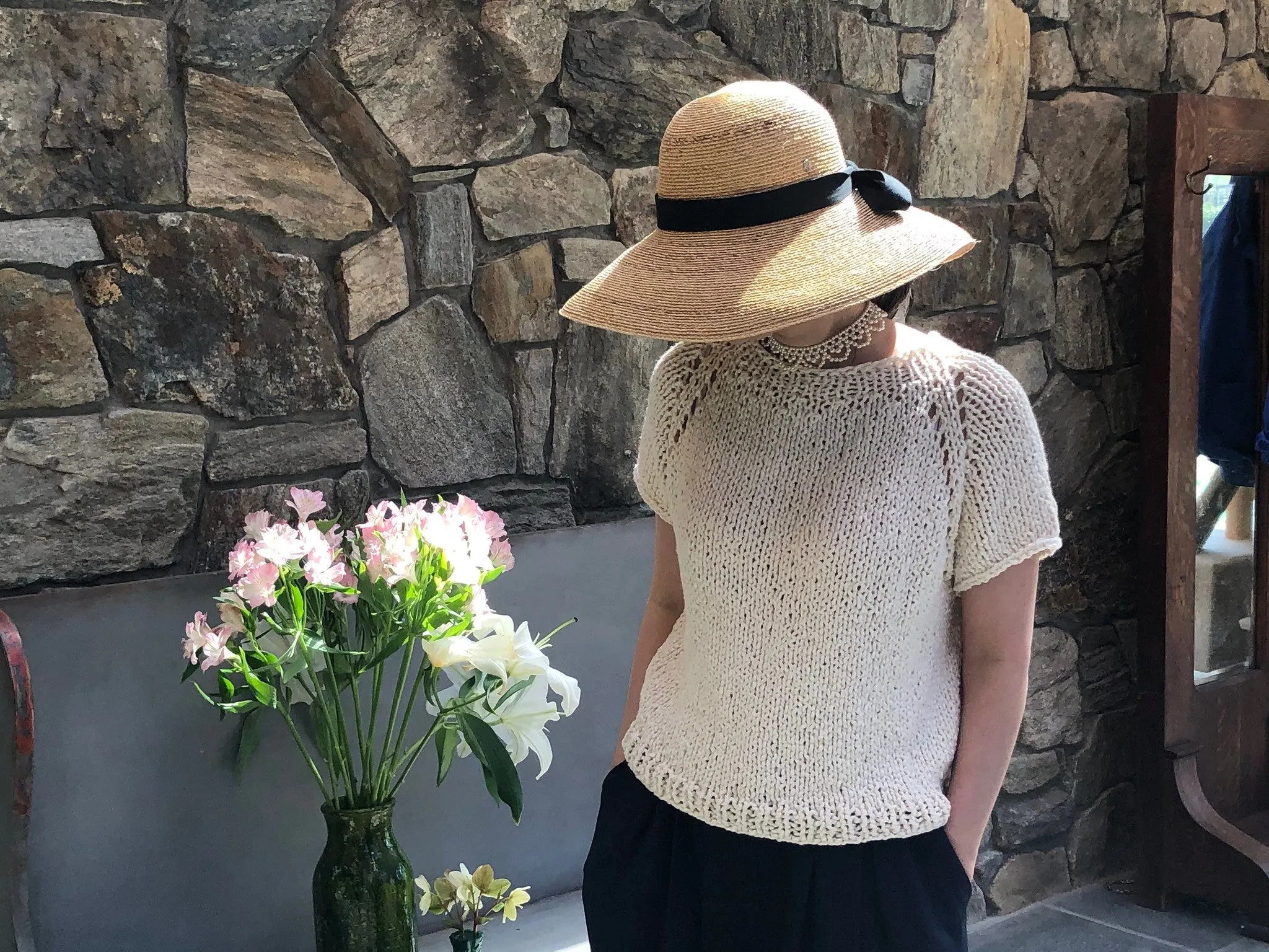 Summer Tee AND Top-Down Sweater PATTERN- Summer yarn