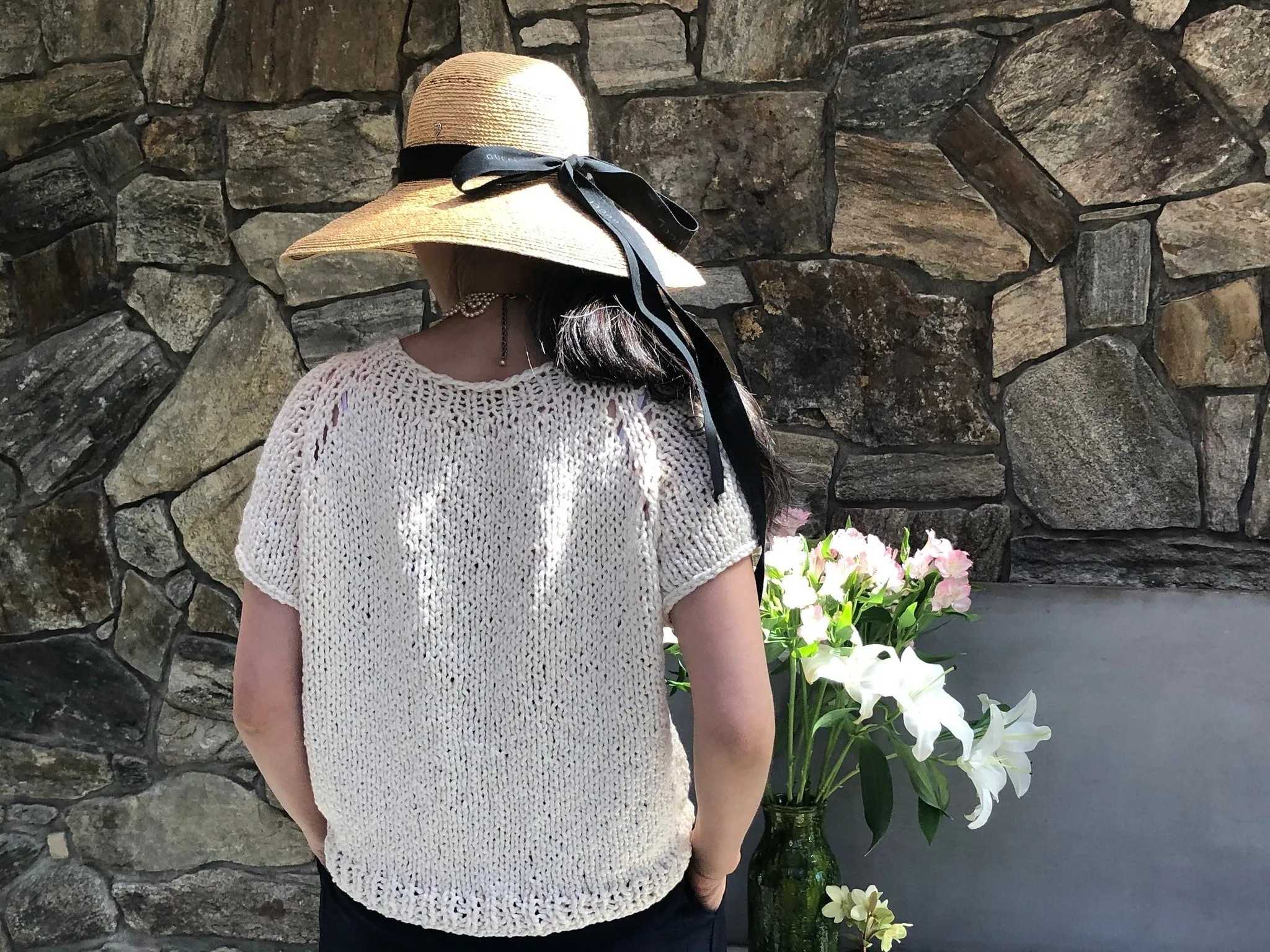 Summer Tee AND Top-Down Sweater PATTERN- Summer yarn