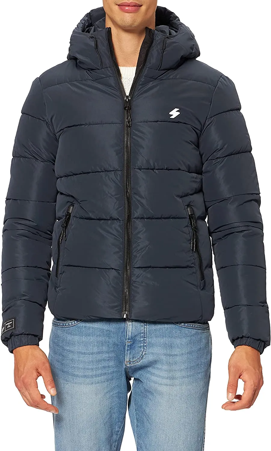 Superdry Men's Hooded Sports Puffer Jacket