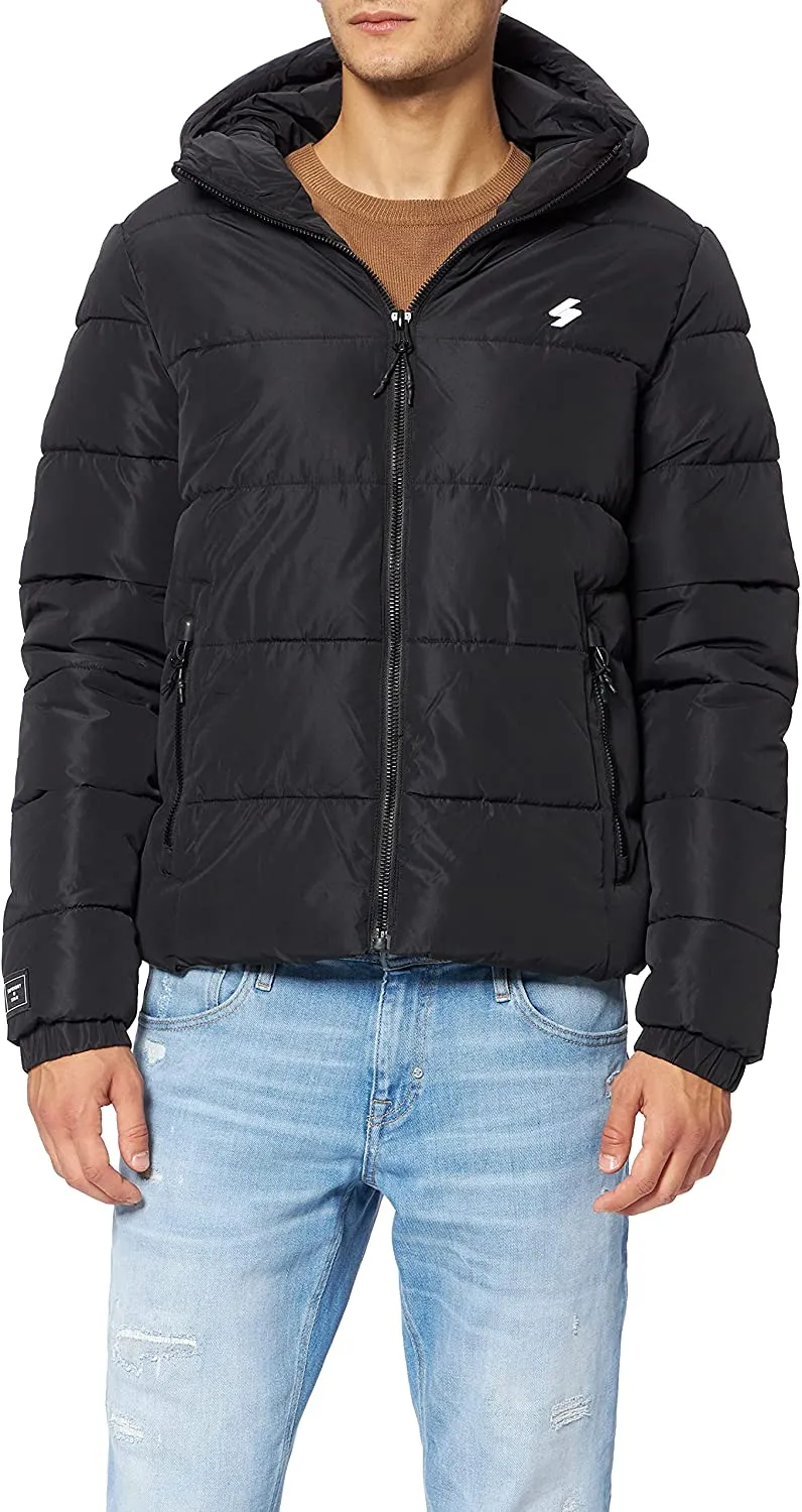 Superdry Men's Hooded Sports Puffer Jacket