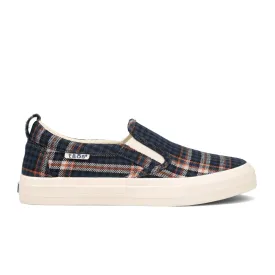 Taos Rubber Soul Slip On Sneaker (Women) - Blue Plaid