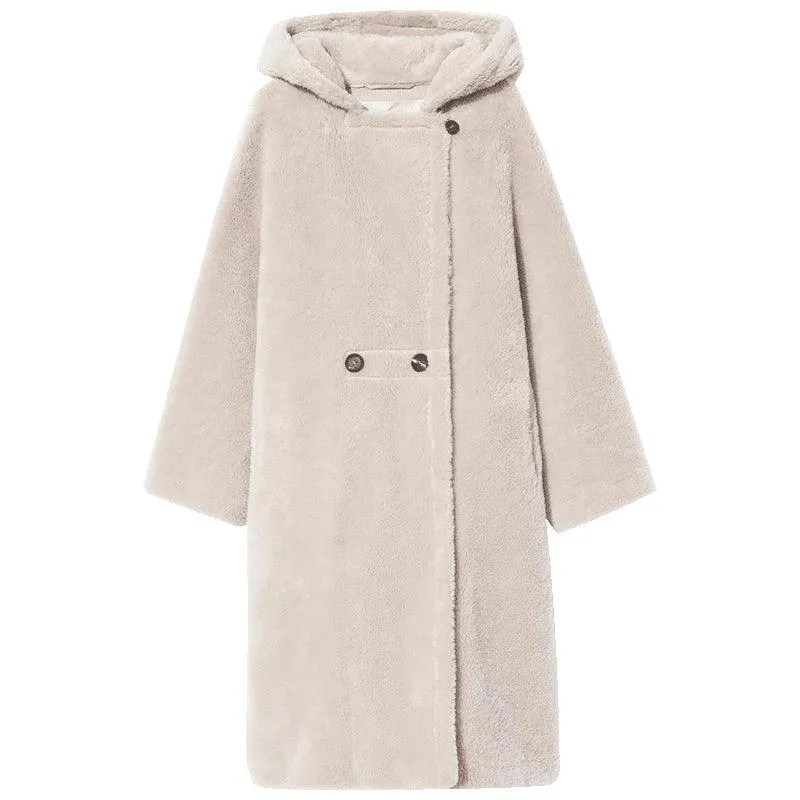 Teddy Lamb Wool  Coat