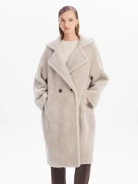 Teddy Lamb Wool  Coat