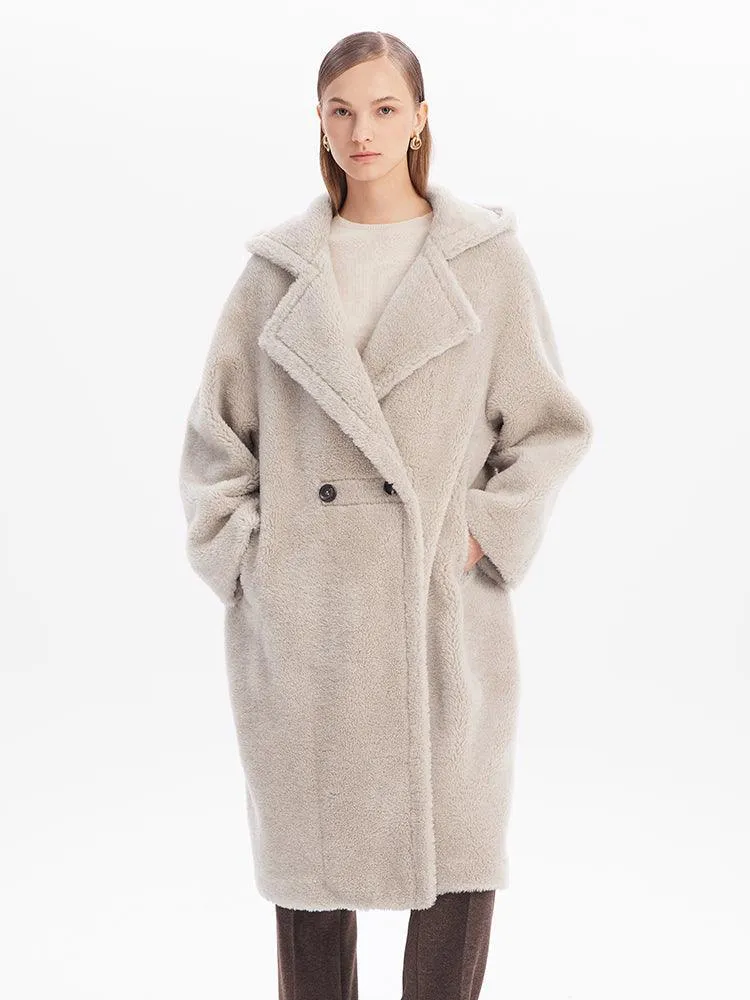 Teddy Lamb Wool  Coat