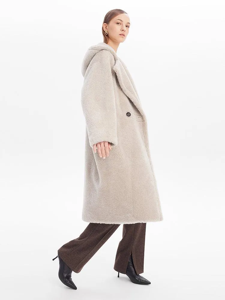 Teddy Lamb Wool  Coat