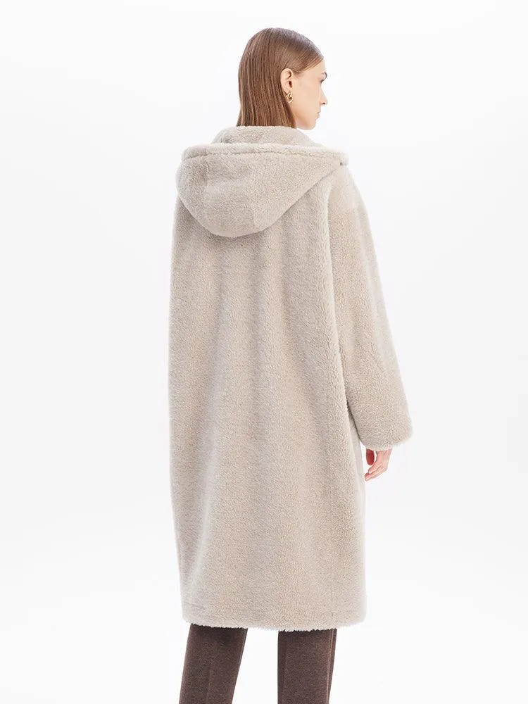 Teddy Lamb Wool  Coat