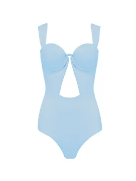 The Bustier Bodysuit - Powder Blue