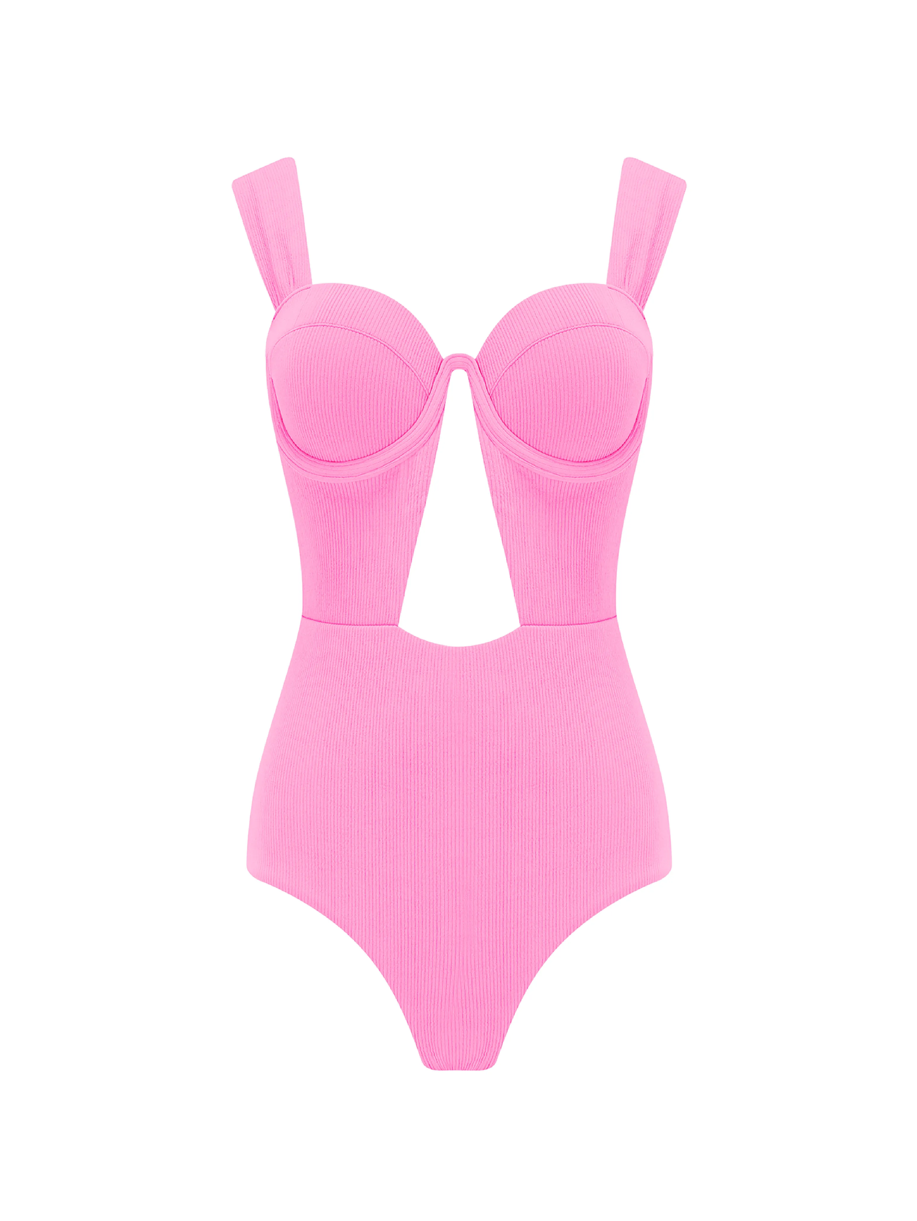 The Bustier Bodysuit - Strawberry