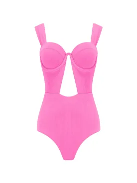 The Bustier Bodysuit - Very Berry