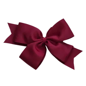 Timeless Hair Bow - Burgundy