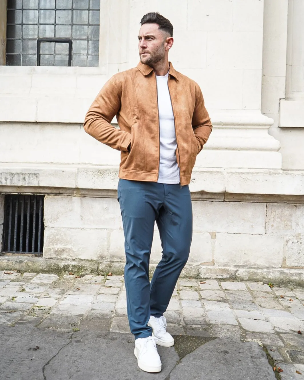 Timeless Suede Bomber Jacket