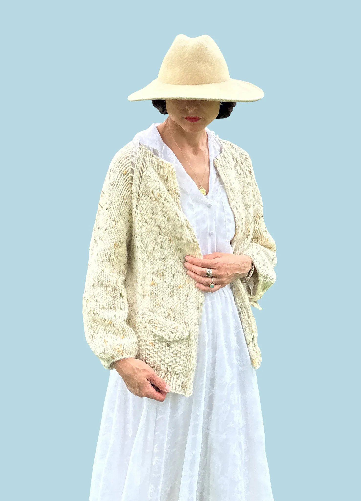 Top-Down Cardigan PATTERN- Dream yarn