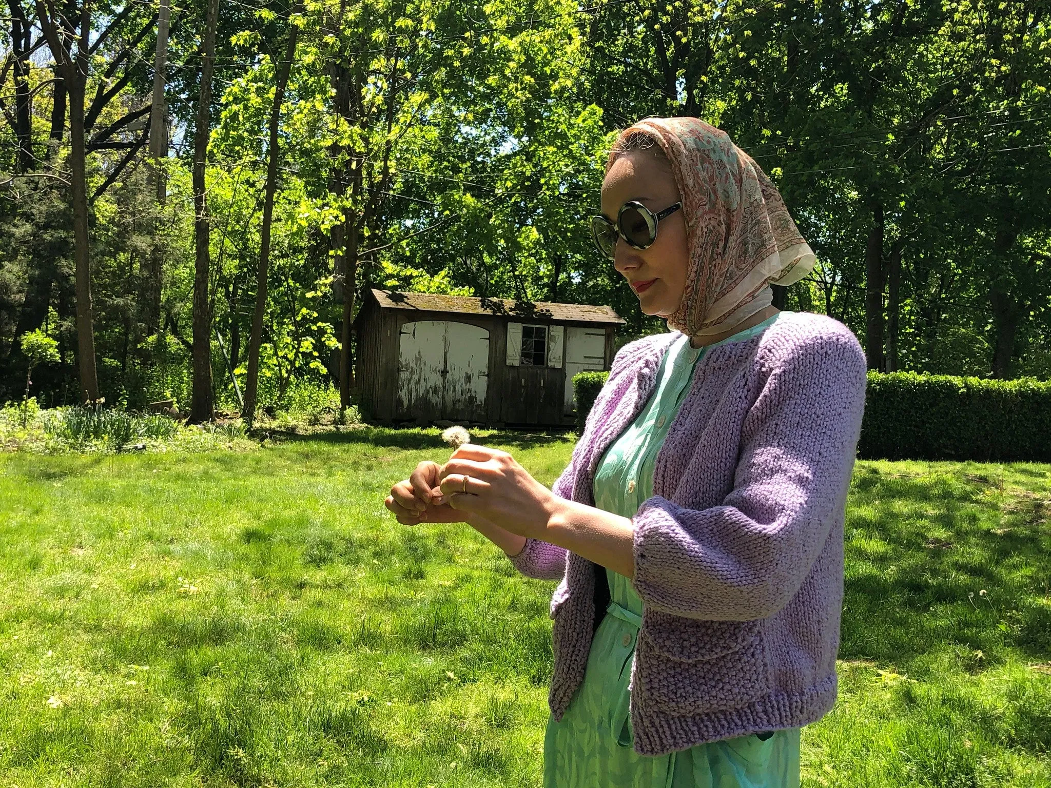 Top-Down Cardigan PATTERN- Summer yarn