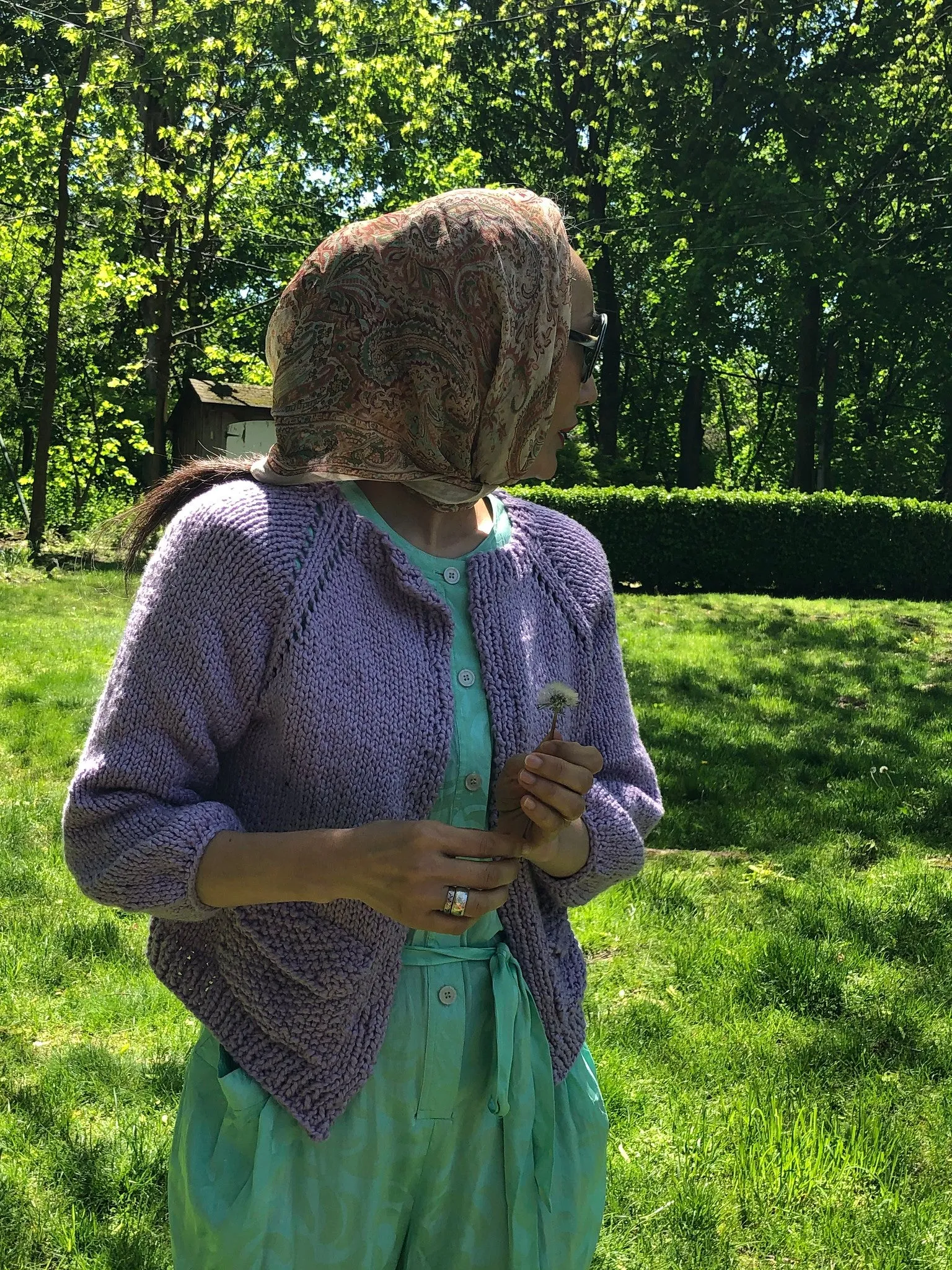 Top-Down Cardigan PATTERN- Summer yarn