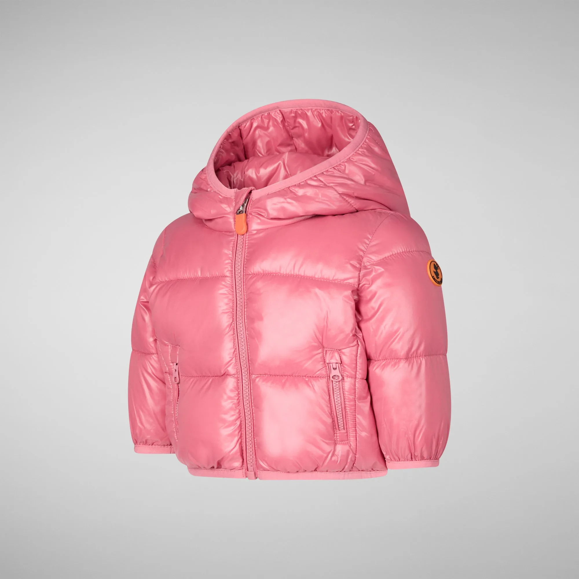 Unisex kids' animal free puffer jacket Jody in bloom pink