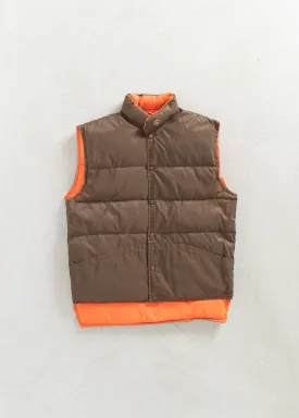 Vintage 1980s Reversible Down Filled Vest Size M/L