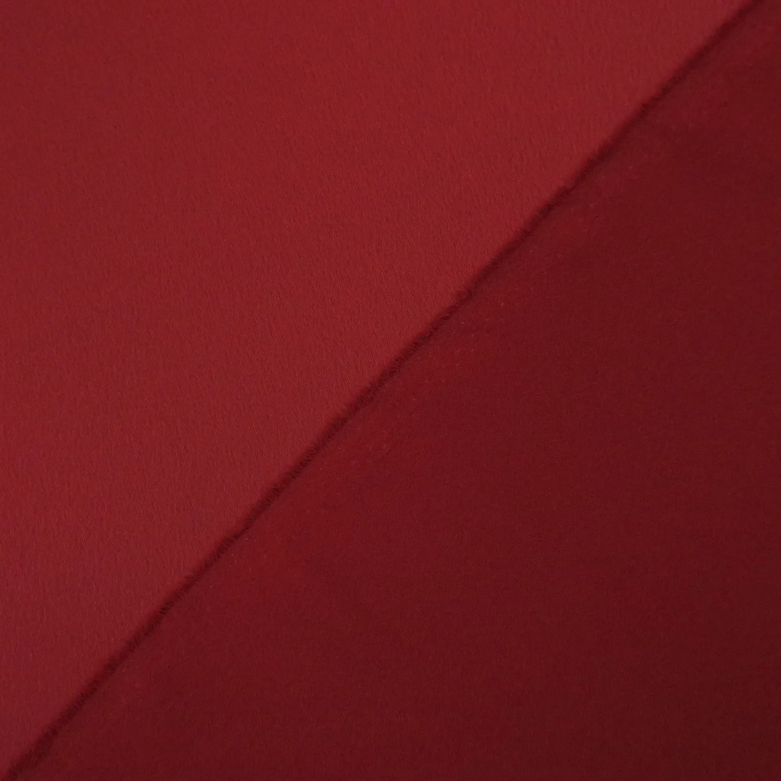 Wine Red Recycled Polyester Blend Crepe Fabric